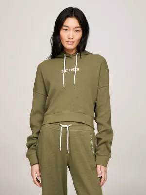 Hilfiger Monotype Waffle Knit Lounge Hoody