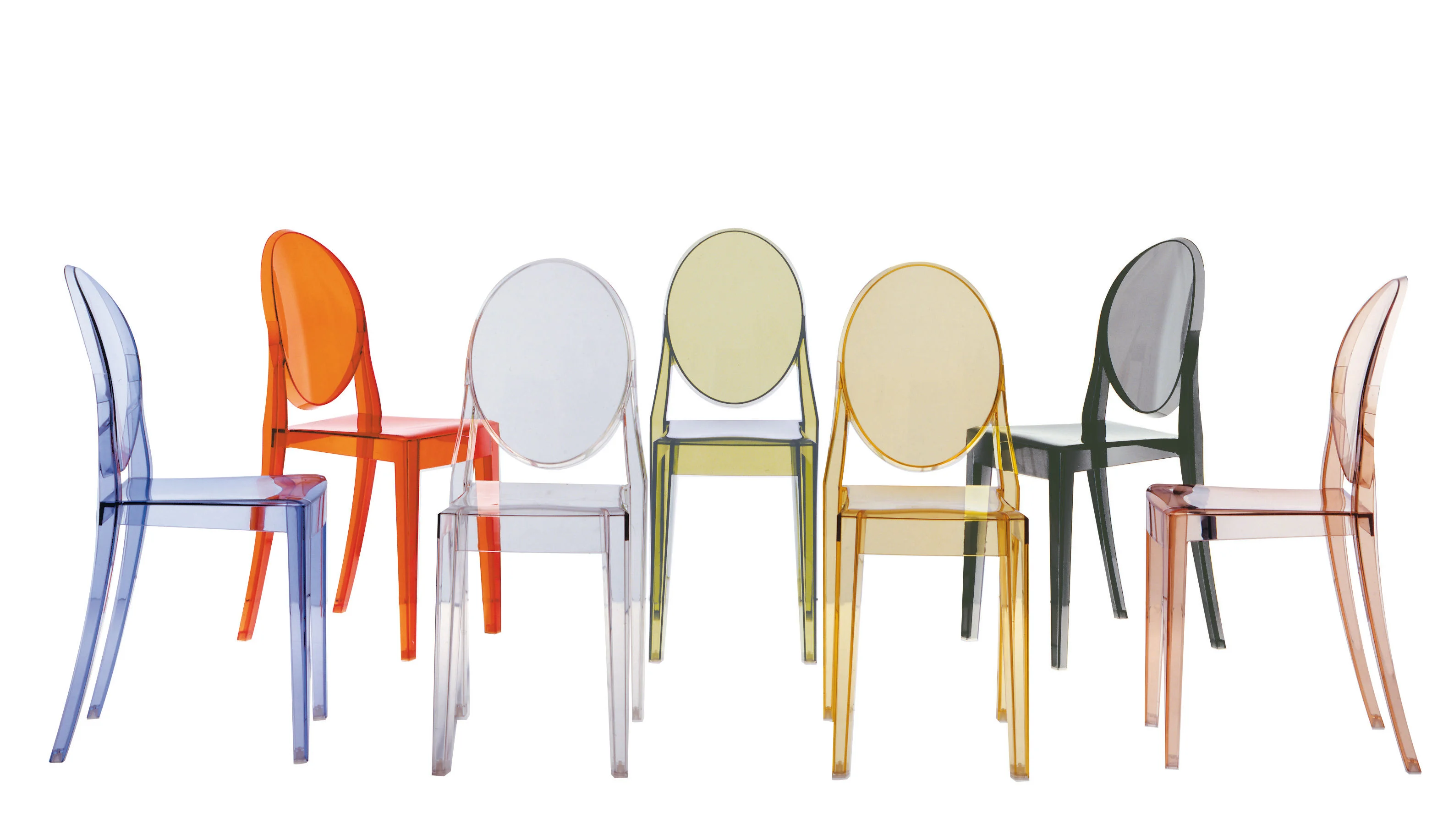 VICTORIA GHOST - Chaise empilable | Marron