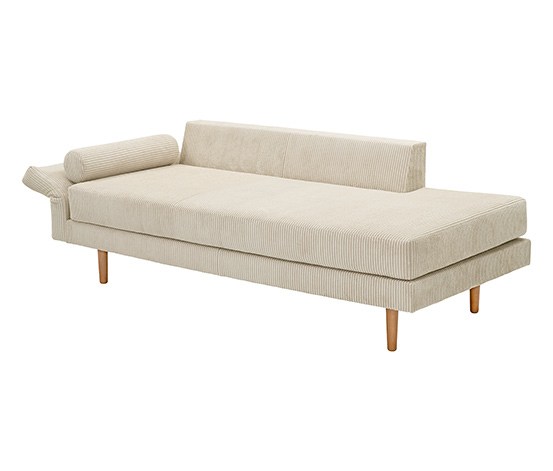 Cord-Recamiere »Ivo«, links, beige