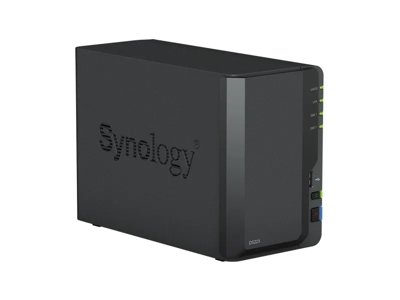 Synology Disk Station DS223 - NAS-server - 2 bays - SATA 6Gb/s - RAID 0, 1, JBOD - RAM 2 GB - Gigabit Ethernet - iSCSI support