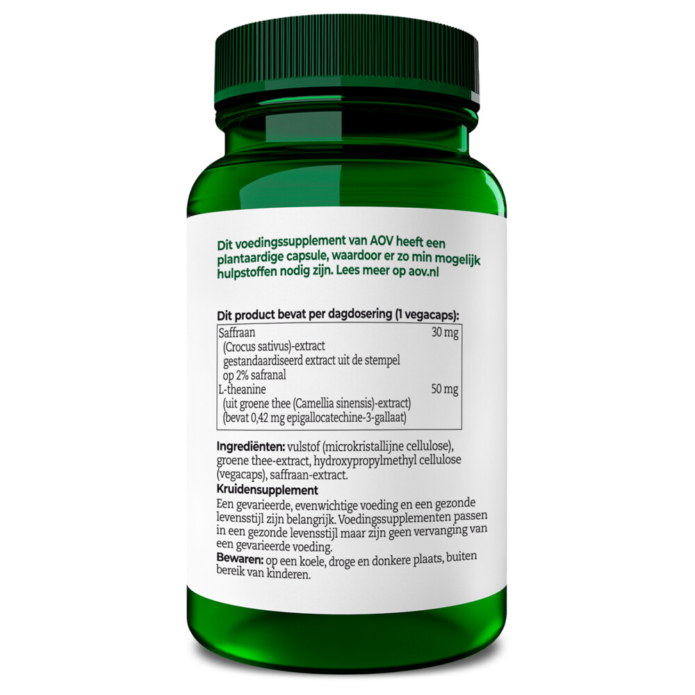AOV 830 Saffraan & L-theanine30 vegacapsules