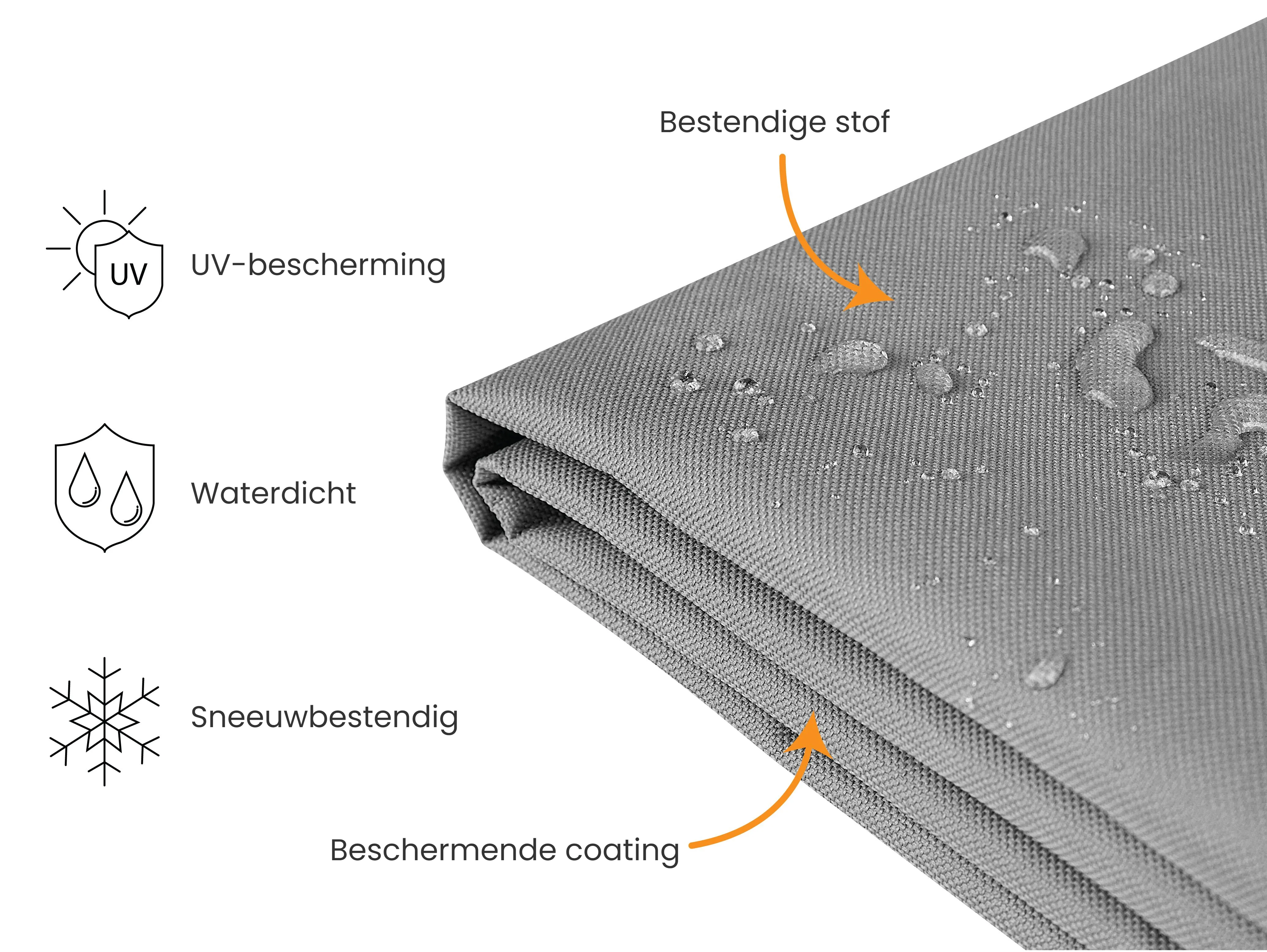 Regenhoes CHUVA 205 cm 75 cm 50 cm Grijs