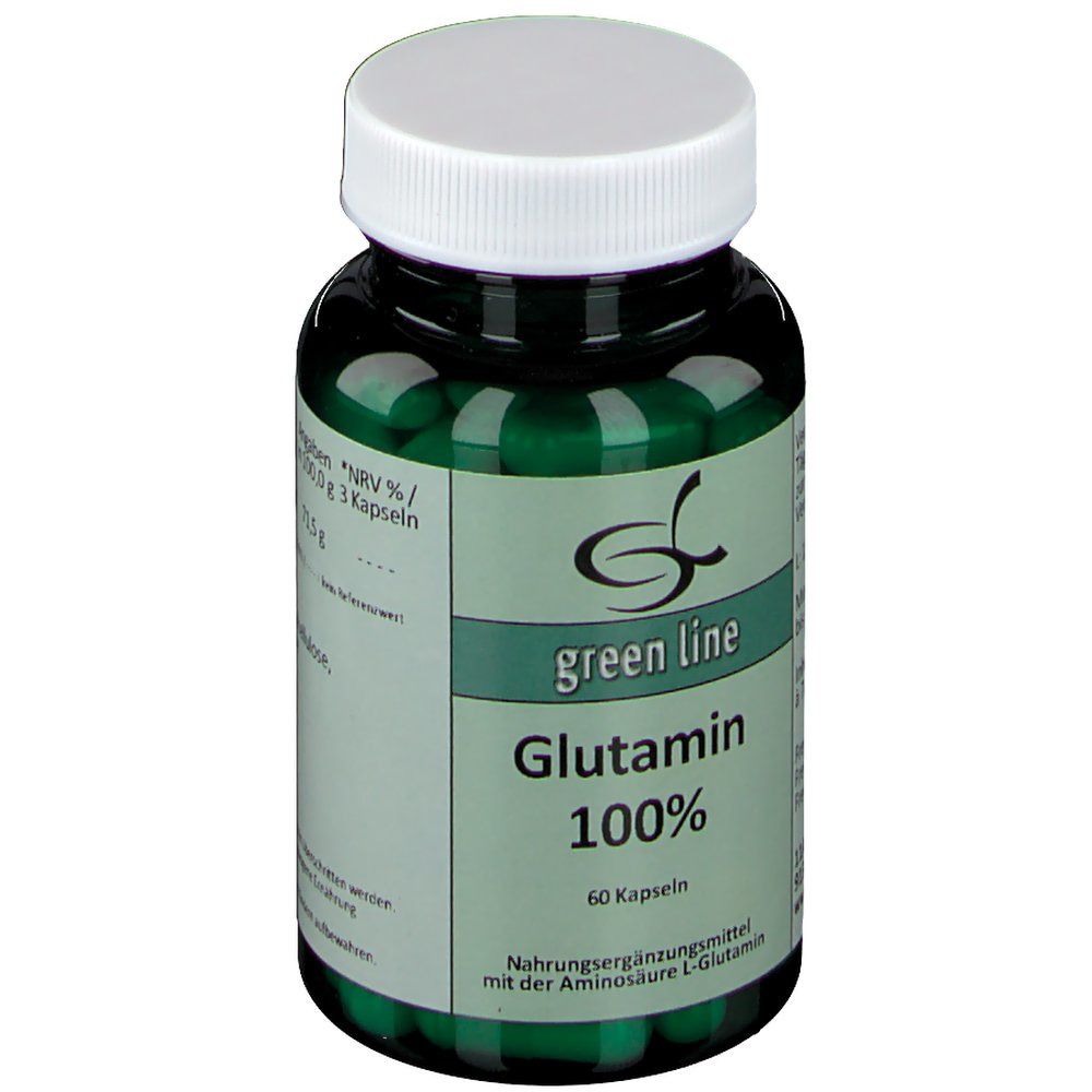 green line NUTRITHEKE Glutamin 100 %
