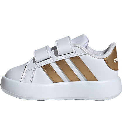 adidas Performance Sko -  Grønd Court 2.0 CF I - Hvid/Guld