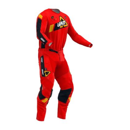 Tenue cross Leatt 3.5 RIDE KIT MAILLOT+PANTALON JUNIOR 2024 - Rouge