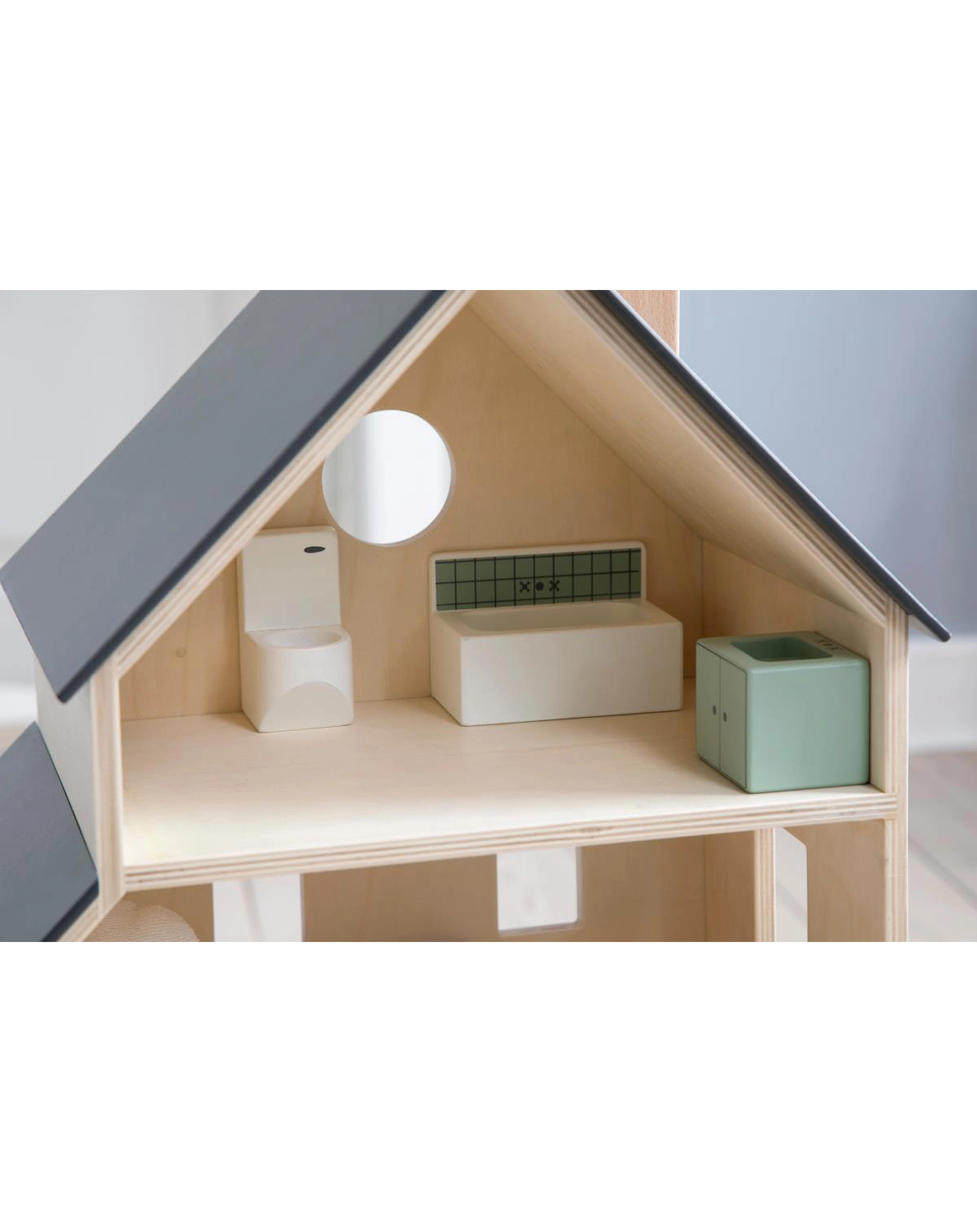 Puppenhaus-Möbel BADEZIMMER 3-teilig
