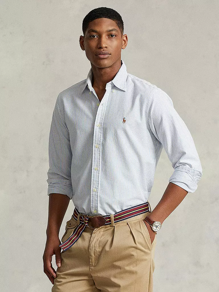 POLO RALPH LAUREN Hemd Slim Fit blau