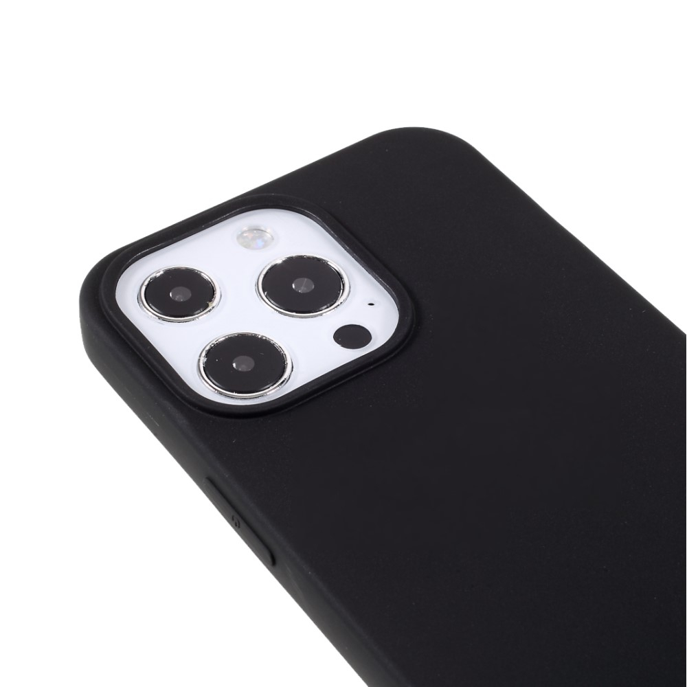 iPhone 13 Pro Gummi Case Hülle Matt - Schwarz