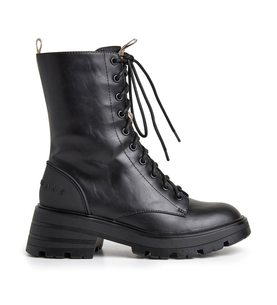 Botas pretas de cano curto Pepe Jeans Soda Block