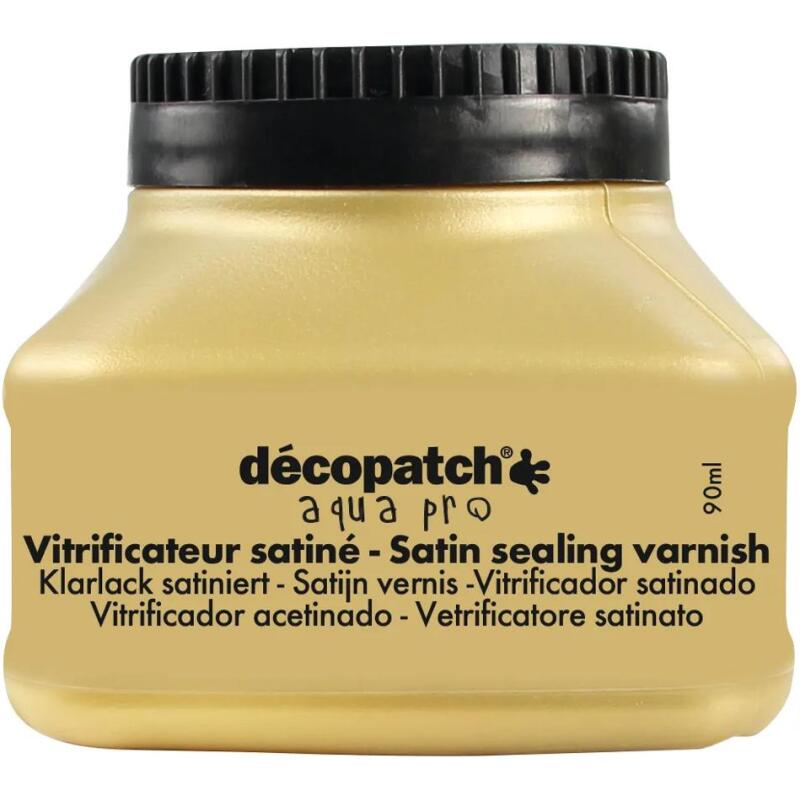 Vitrificateur satiné 90ml multilangues - Or