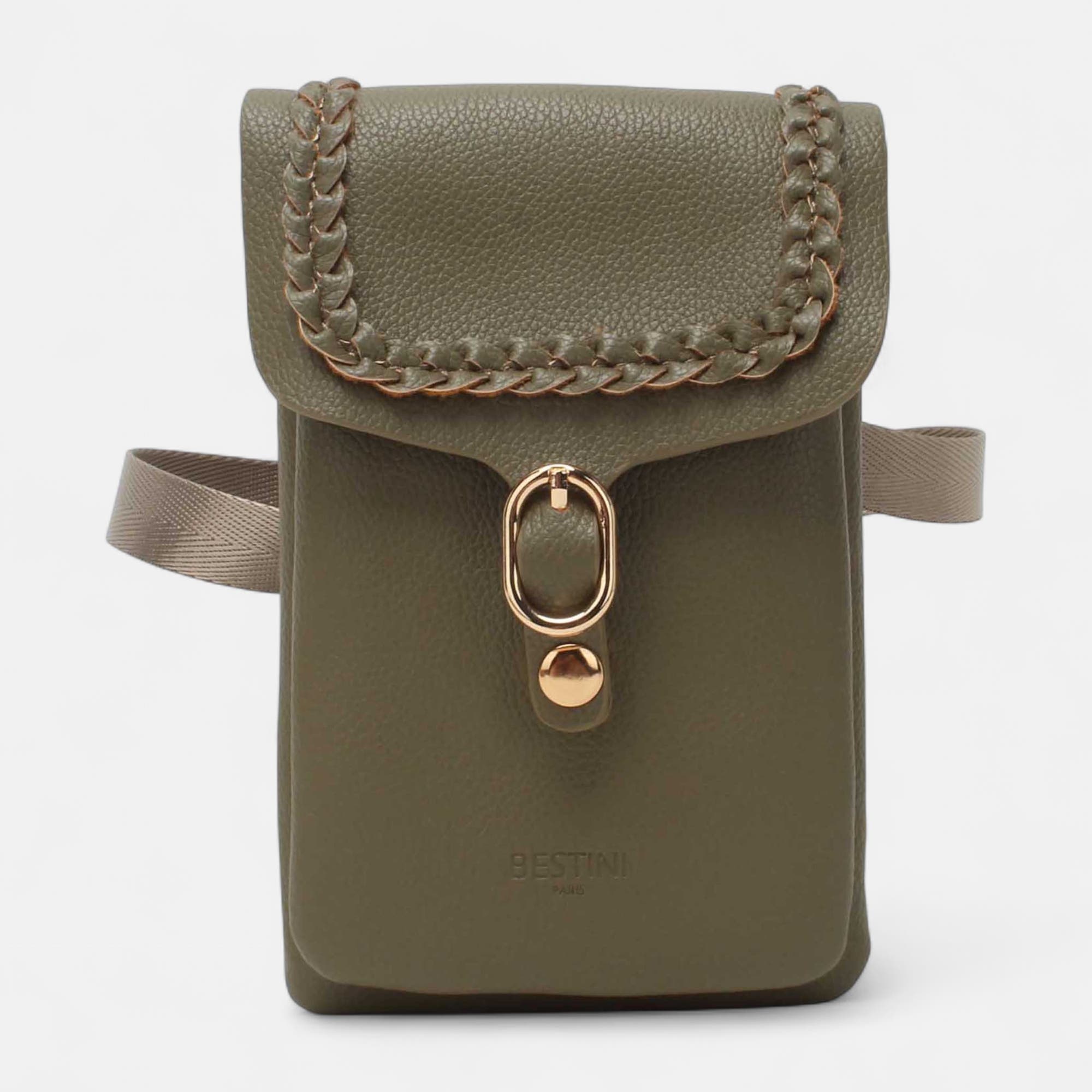 Pochette pour téléphone kaki