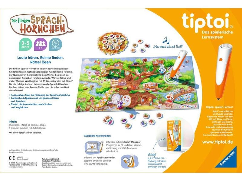 tiptoi Spiel Die flinken Sprach-Hörnchen -DE- Kooperatives Lernspiel
