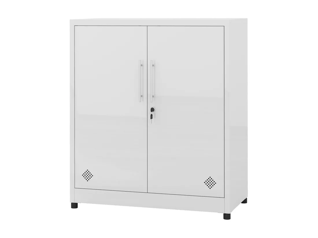 Armoire de classement - Acier allié - Blanc