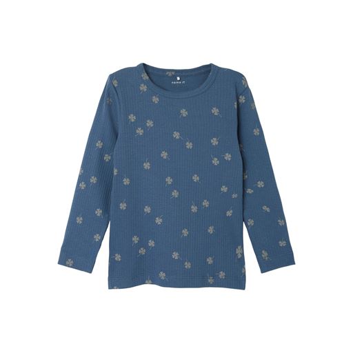 Name It Noellus Langærmet T-shirt, Vintage Indigo, 86 cm