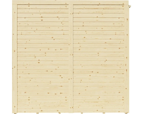 Bertilo Cubo 3 Kantoor tuinhuis inclusief vloer, 336 x 240 cm, natuurlijke afwerking