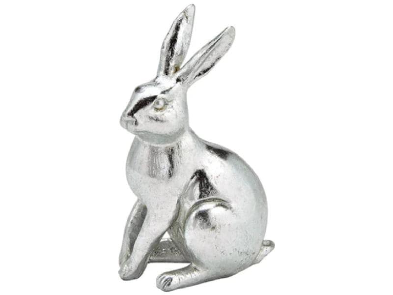 G. Wurm Hase Silber Silberhase Dekofigur