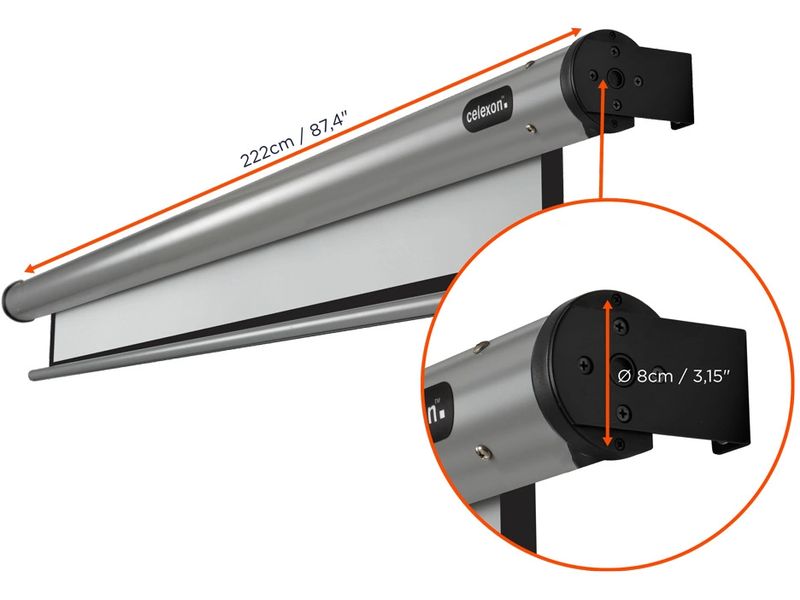 Celexon Motorleinwand Motor HomeCinema 200x113cm 16:9 Leinwand Motor HomeCinema 200 x 113 cm