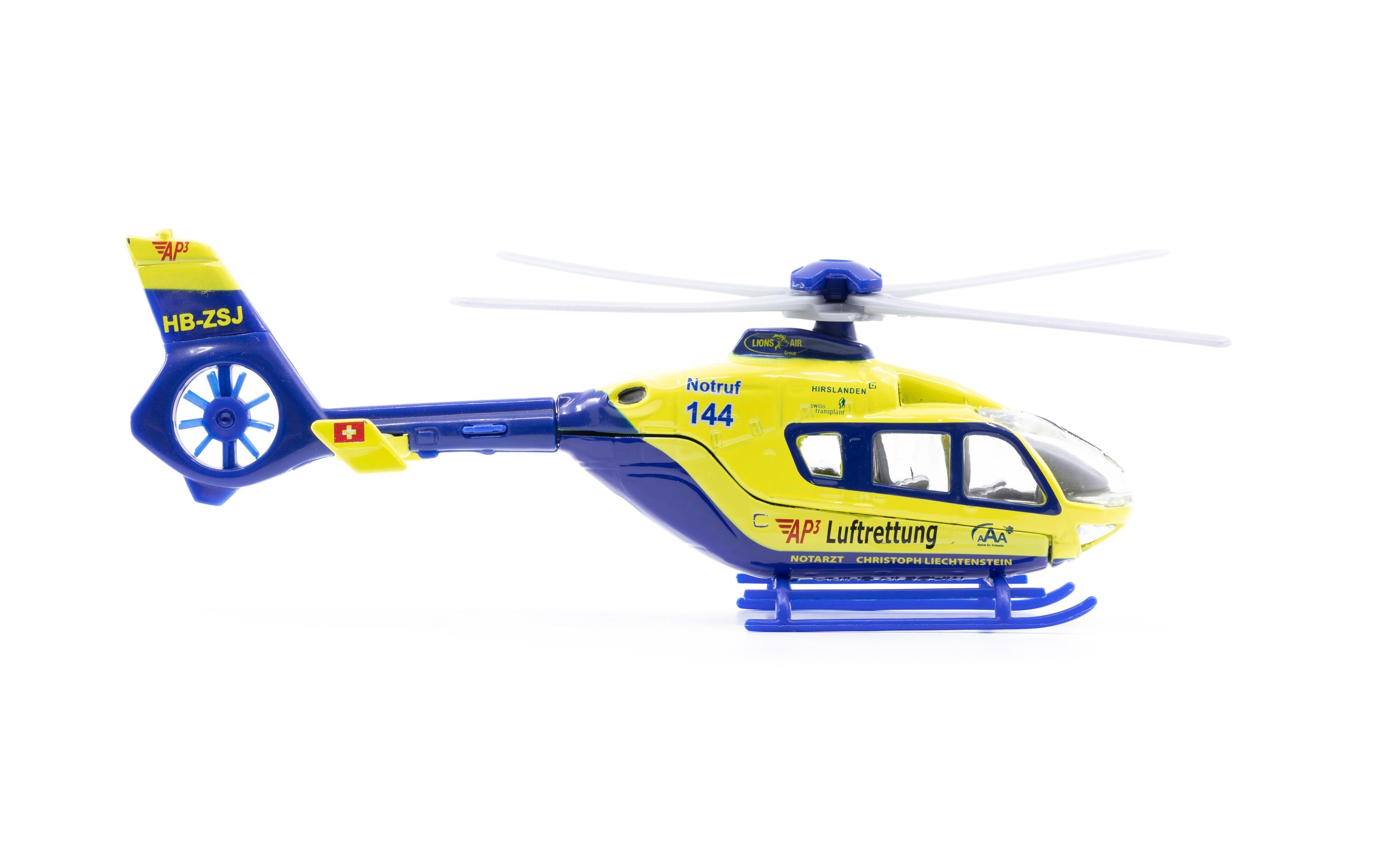 Toy EC-135 Alpine Air Ambulance Heli 1:72Kompakter ferngesteuerter Hubschrauber