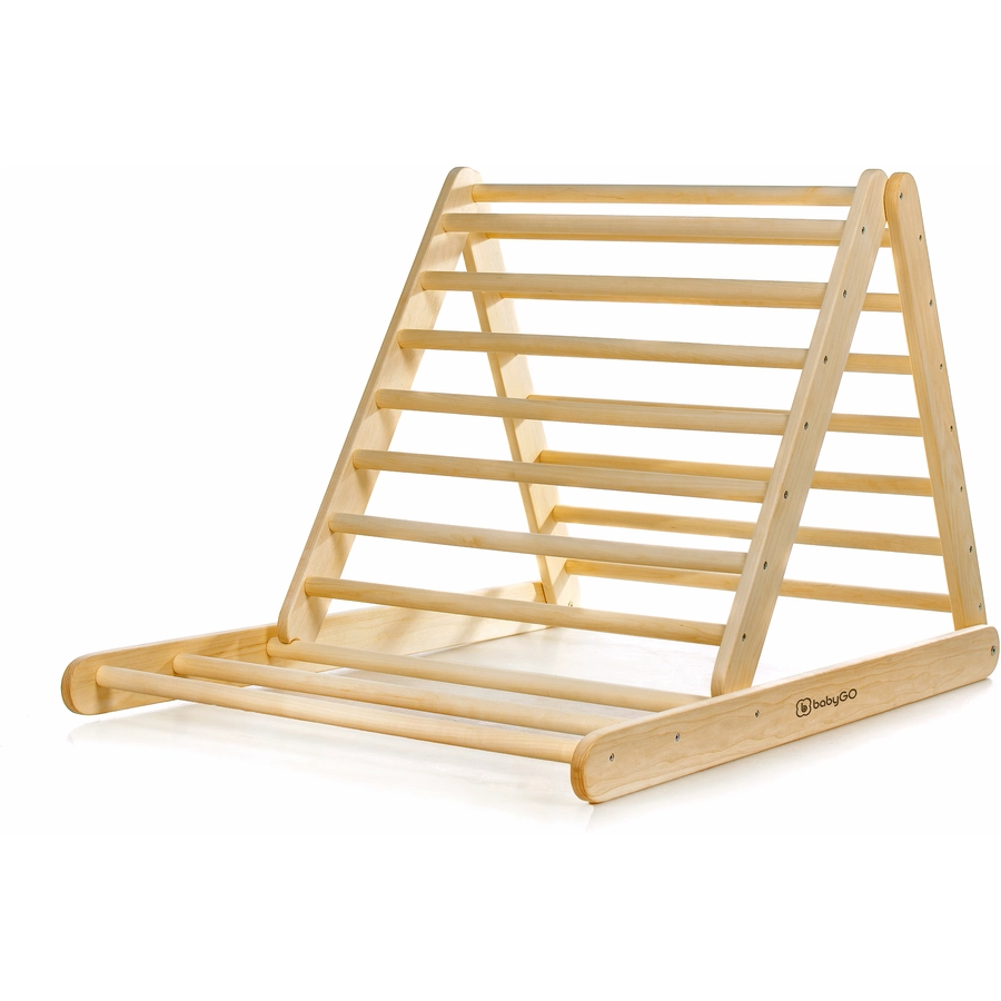 babyGO Kletterdreieck XXL Woodland, natur