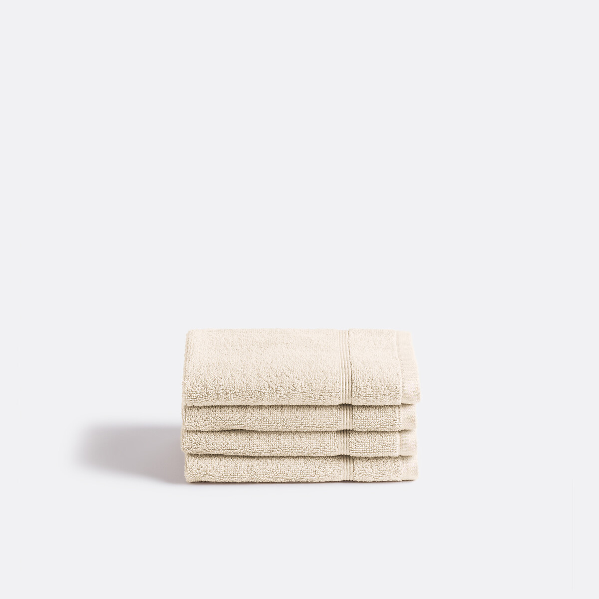 LA REDOUTE INTERIEURS<br>Conjunto de 4 toalhas de mão em tecido atoalhado 600 g/m², Zavara