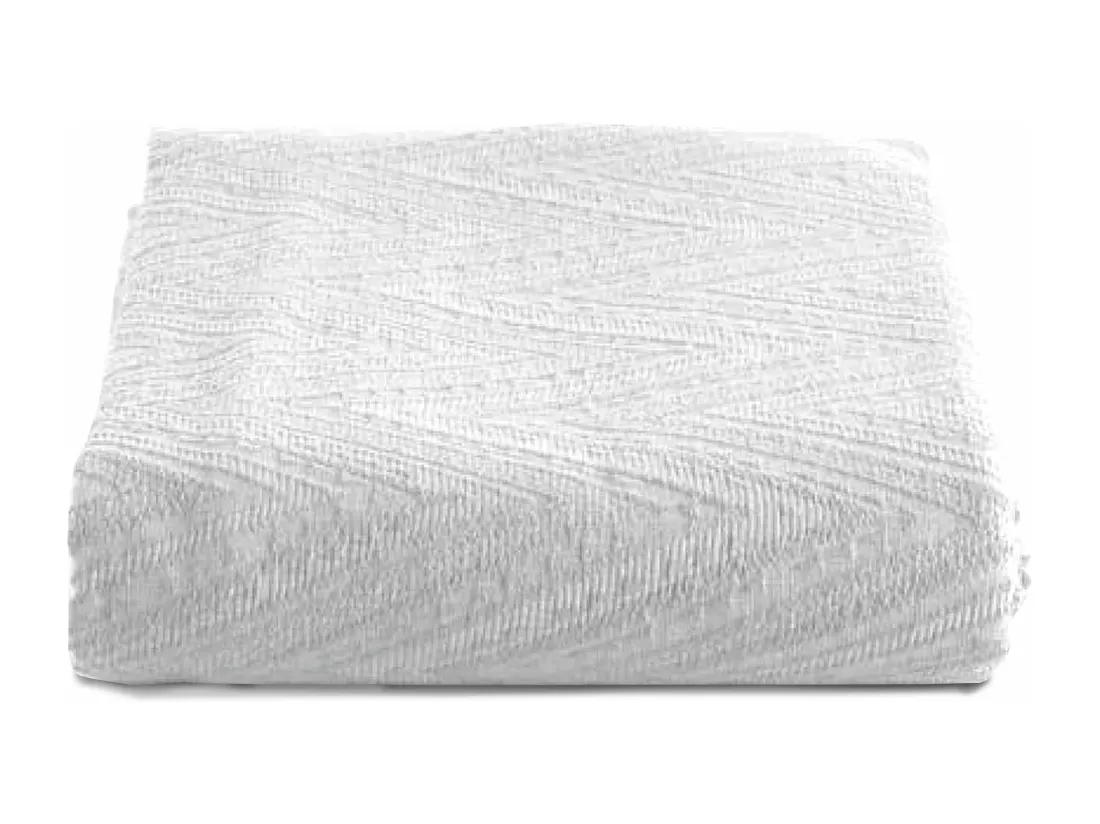 Couvre-lit Compas - 220x250cm - Blanc - Coton - Morphea