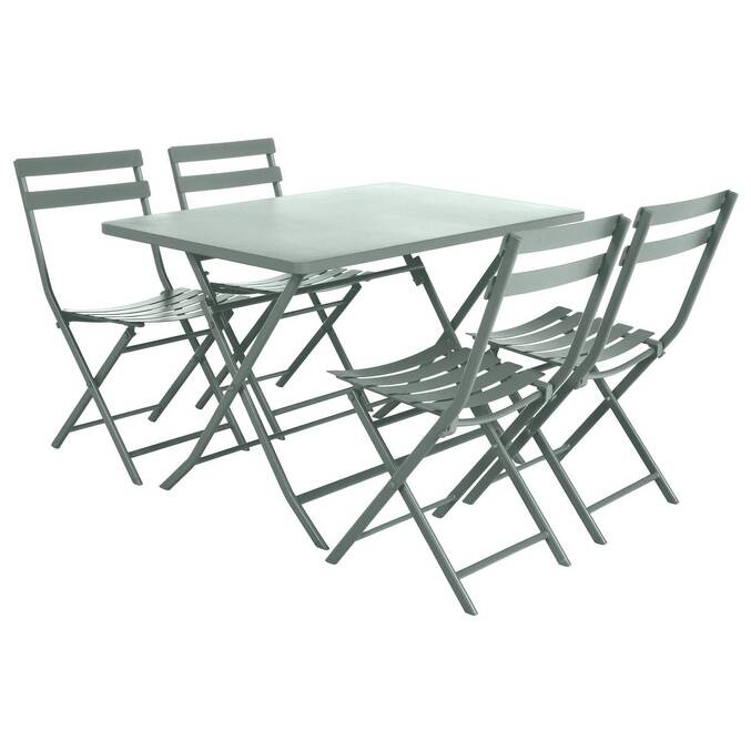 Table de jardin pliante rectangulaire GREENSBORO Vert olive