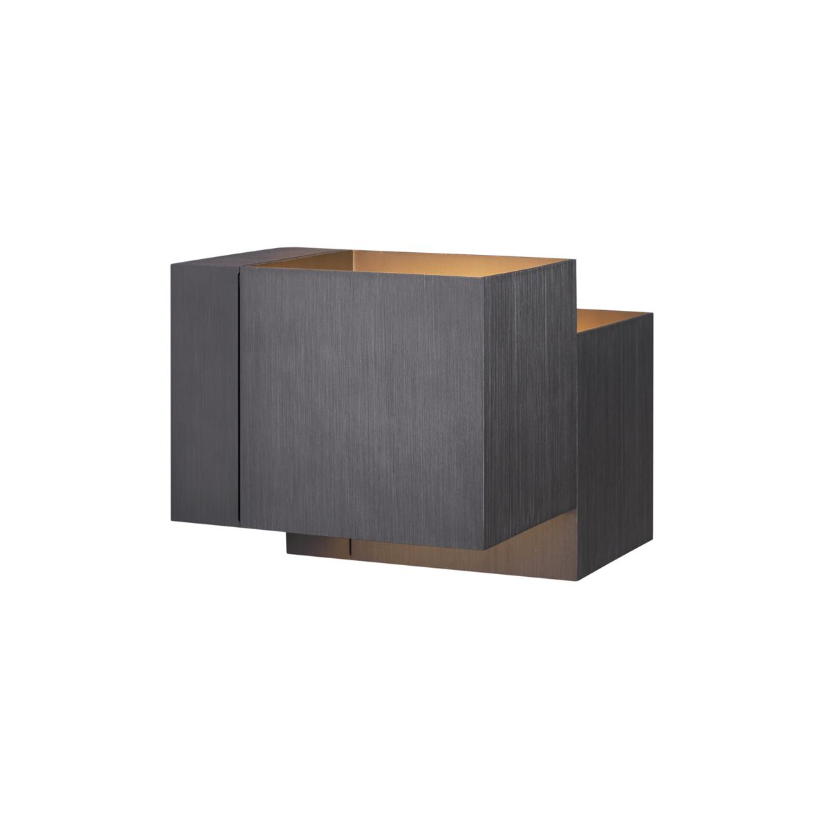 Moderne wandlamp gunmetal 2-lichts - Transfer Double