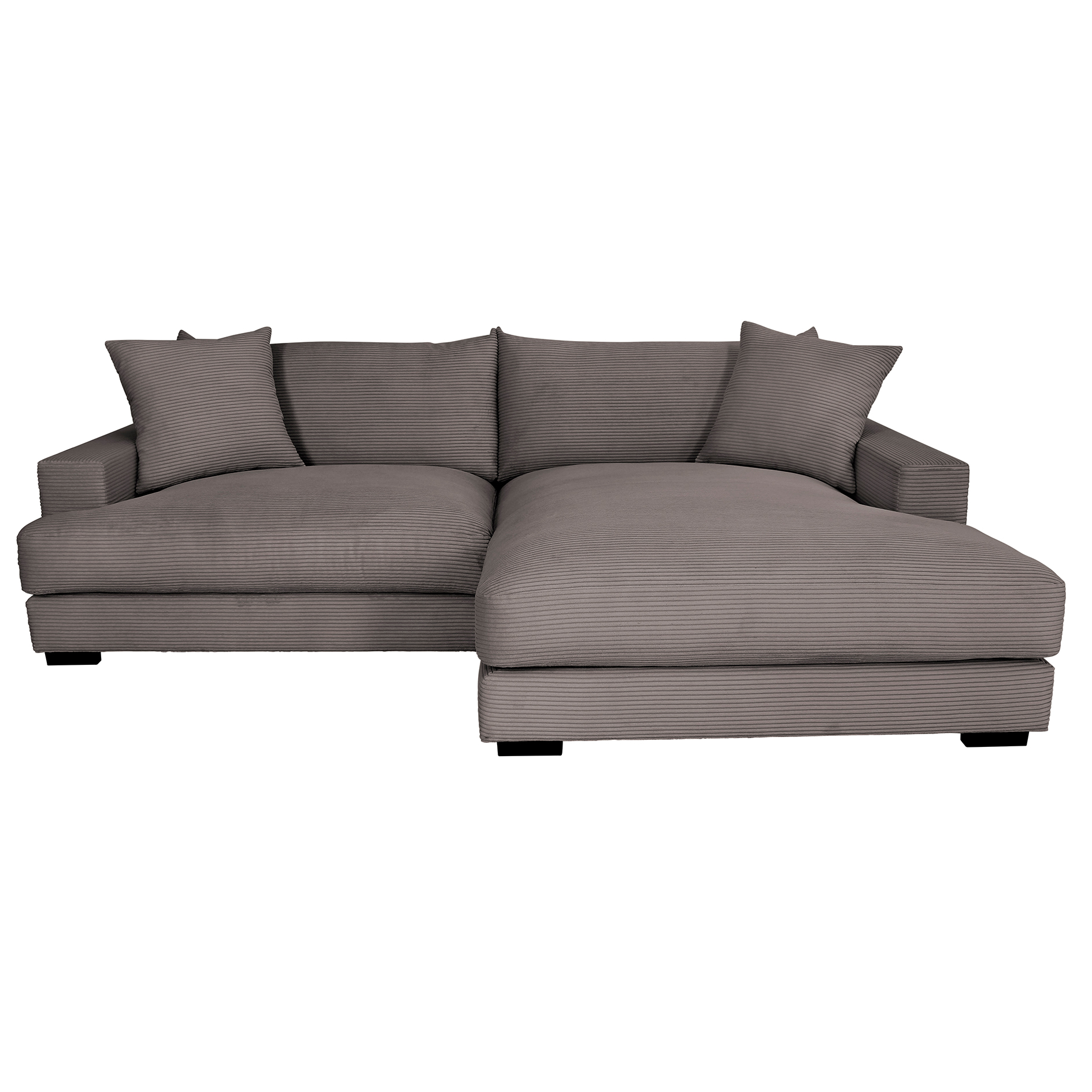 Ecksofa - ash - Cord - Recamiere rechts