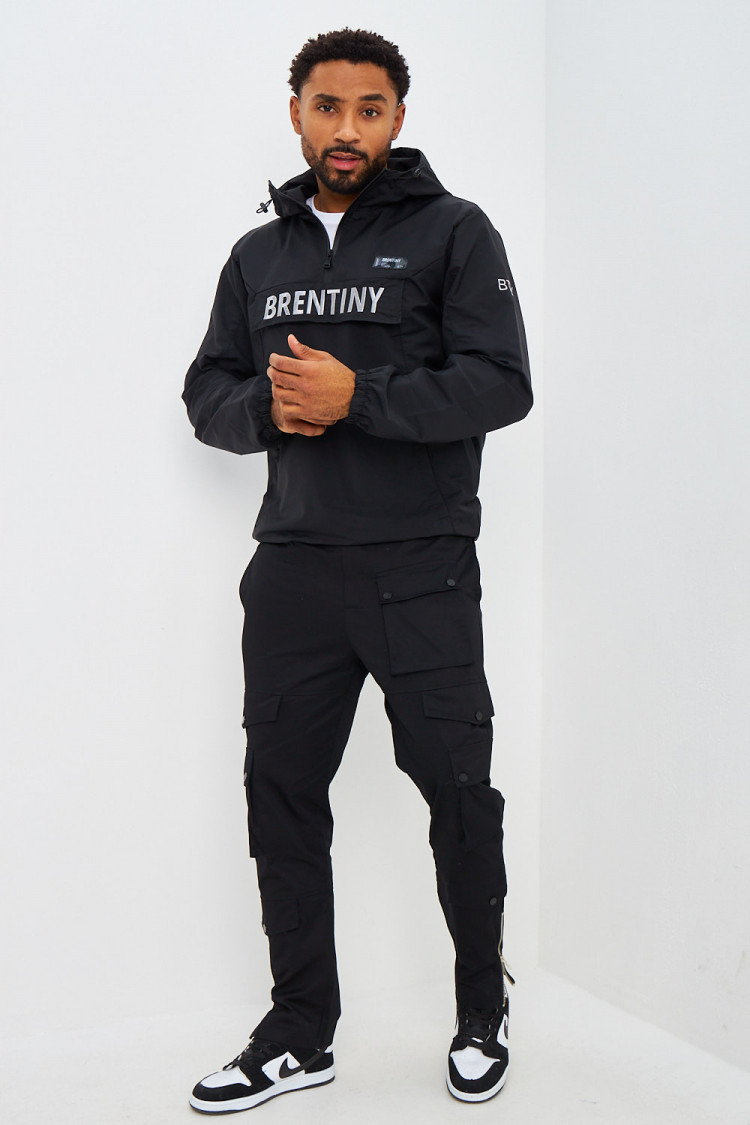 Veste demi-zip noire Brentiny Paris