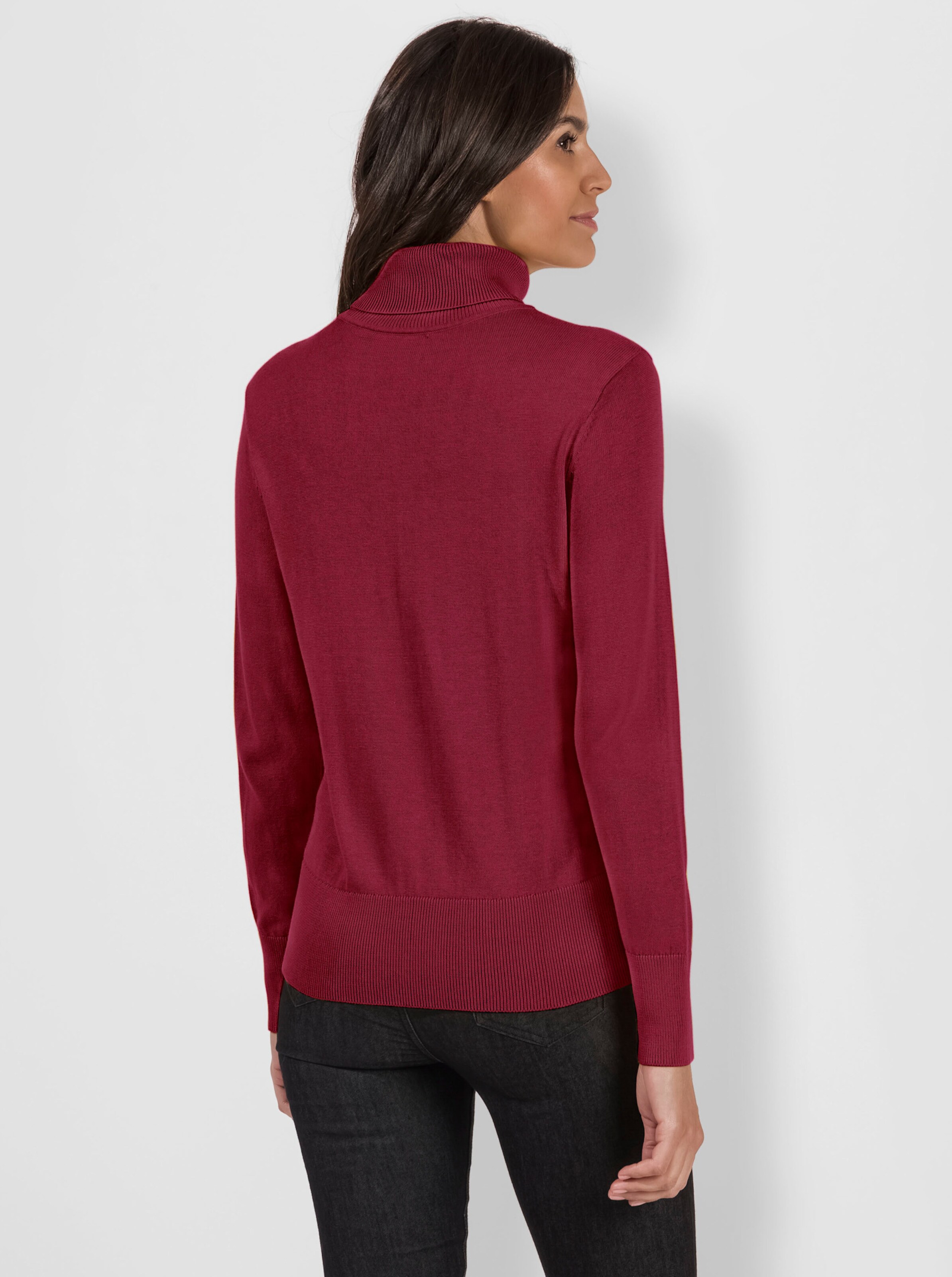 Rollkragenpullover aus Feinstrick