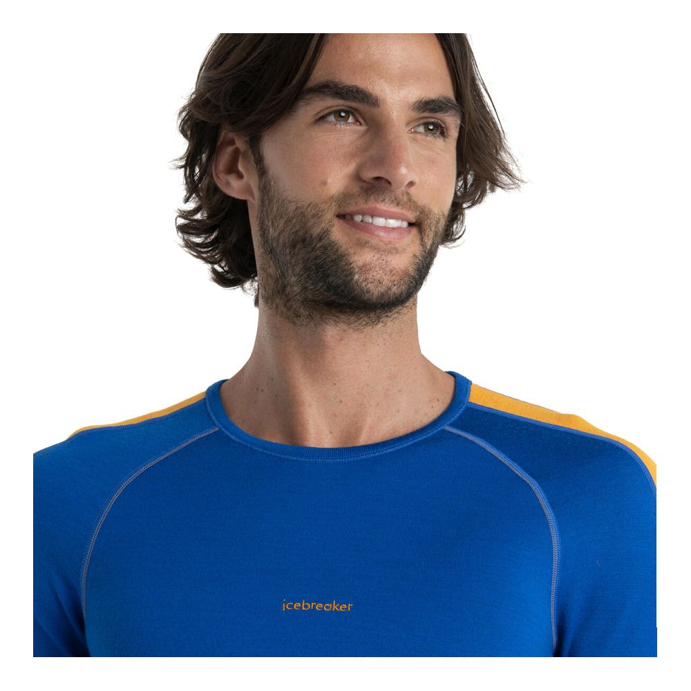 Icebreaker ZONEKNIT 260 - Sous-couche Homme lazurite/solar/cb