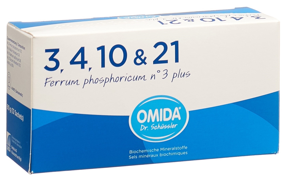 Omida Nr3 Ferrum phosphoricum plus Plv Btl 12 Stk