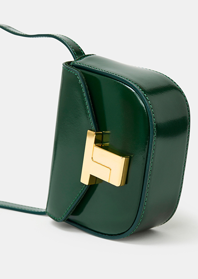 Sac 8 Bis minivert émeraude en cuir