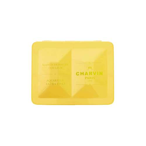 CHARVIN extrafeine Aquarellfarbe, 12 x 1/2 Näpf., Metallkasten