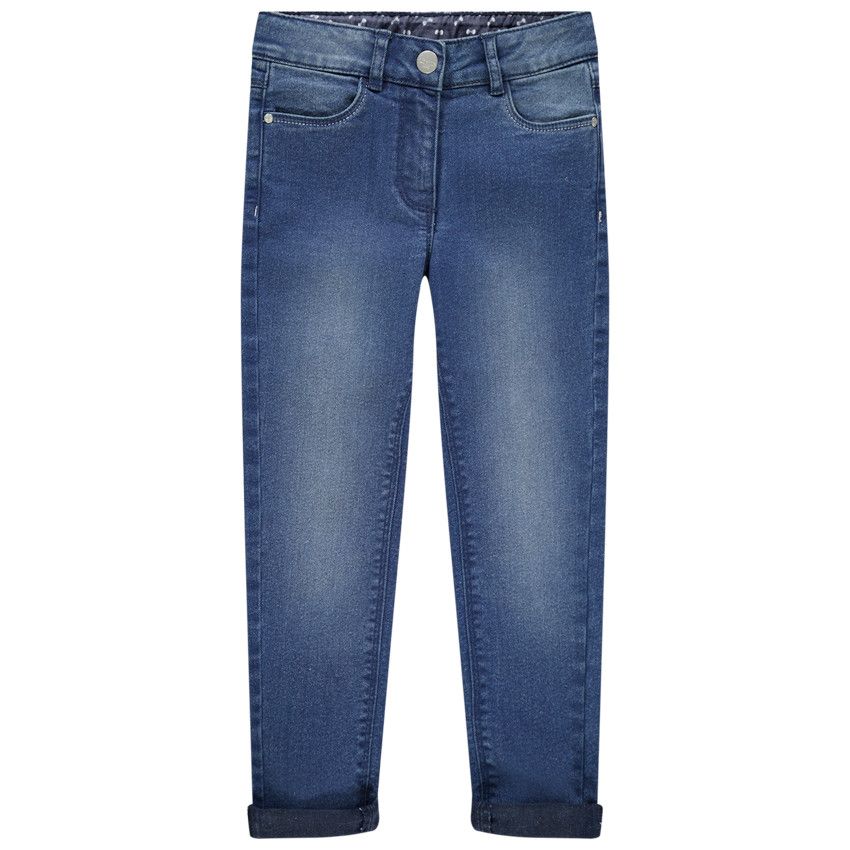 Jean slim effet used - Bleu moyen