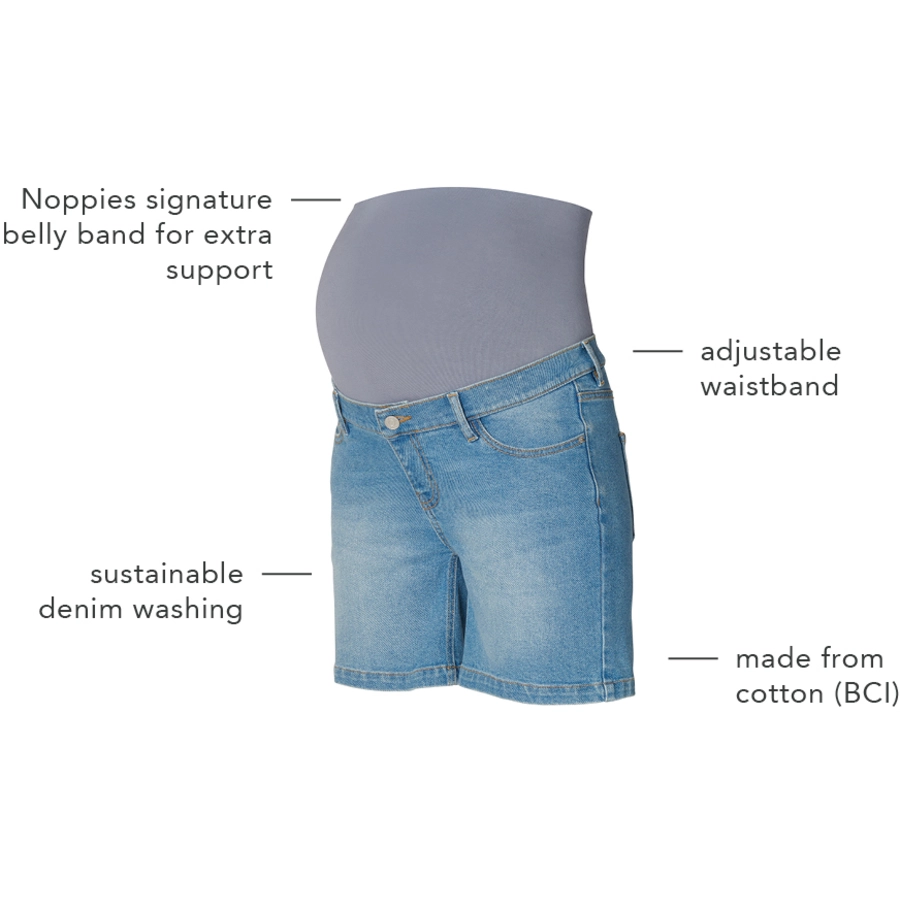 Noppies Umstandsshorts Jeans Jamie Vintage Blue