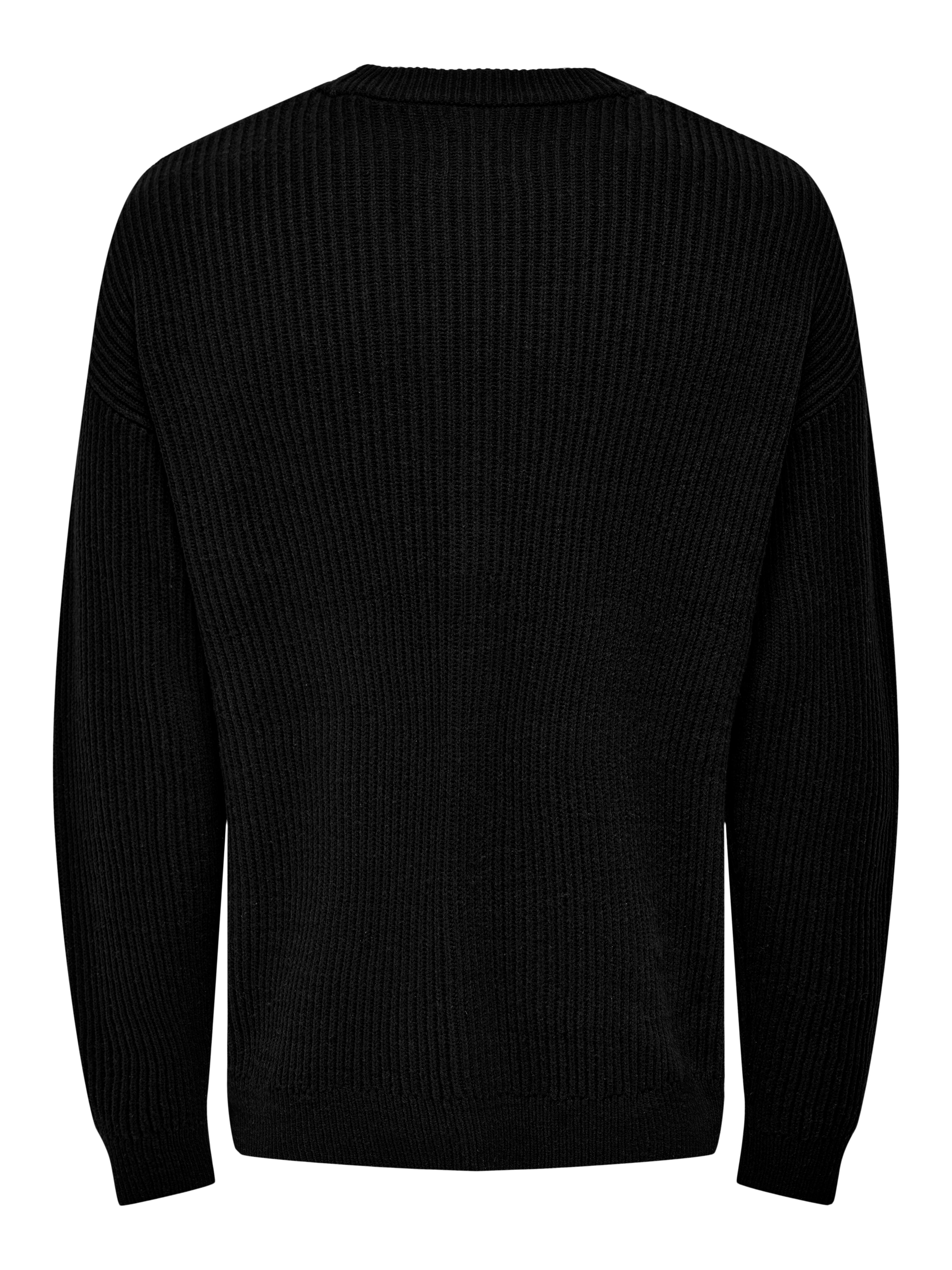 ONSKONRAD Strickjacke Black