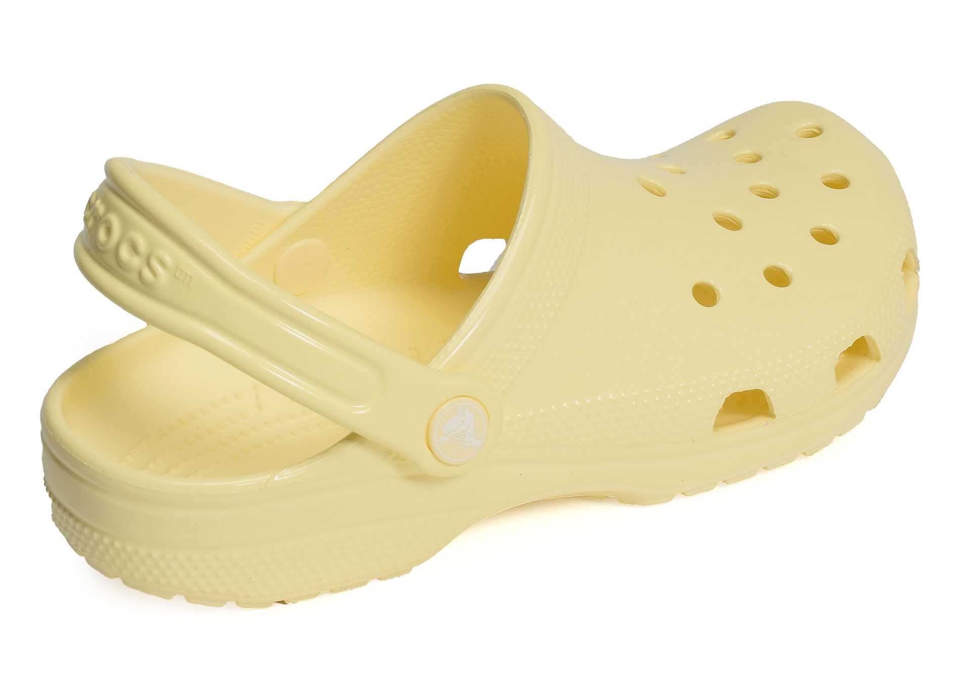 Classic high shine clog verni jaune