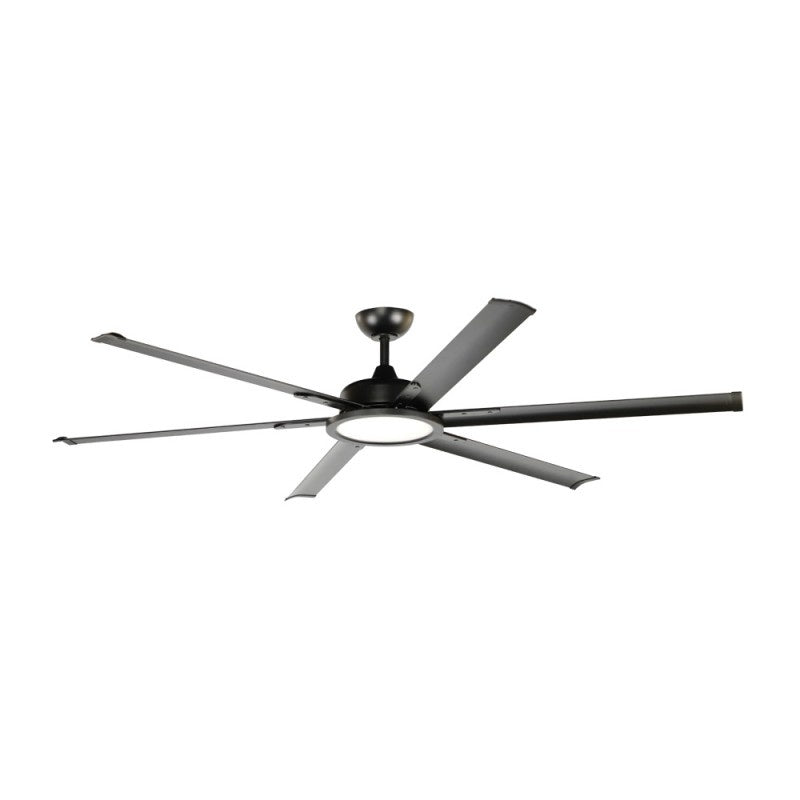 CristalRecord Plafondventilator BigBen Ã 180 cm XXL zwart