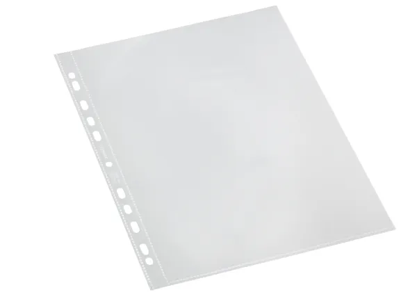 Plastlommer A4 Bantex 0,12 mm klar med huller og åbning i top - (100 stk.)