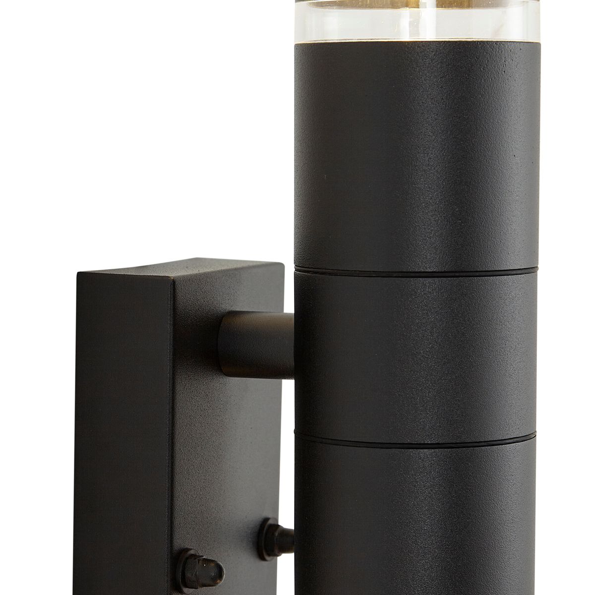 Moderne buiten wandlamp zwart 2-lichts IP44 met bewegingssensor - Dubbla