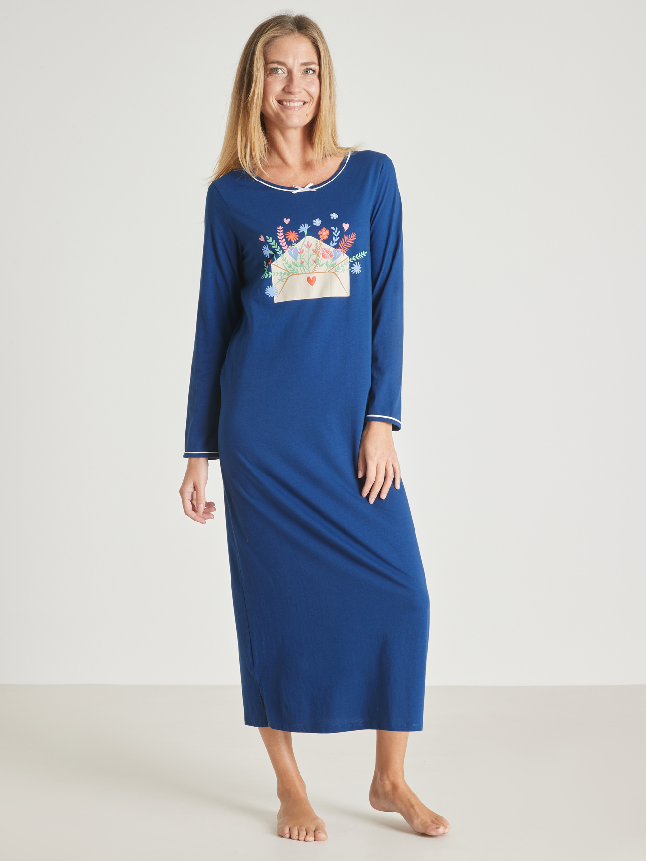 Lot de 2 chemises de nuit longues