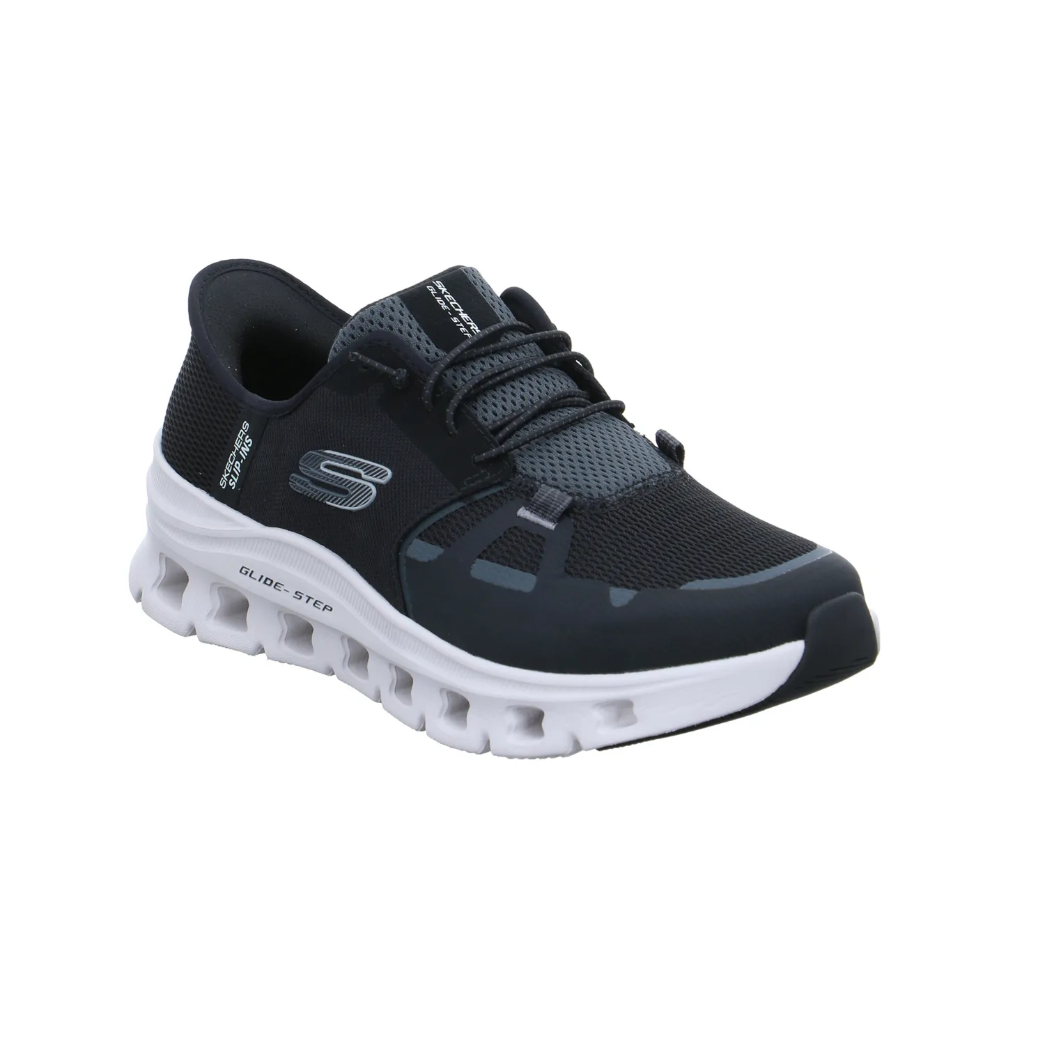 SKECHERS Halbschuhe Sneaker Stoff Schwarz Synthetik
