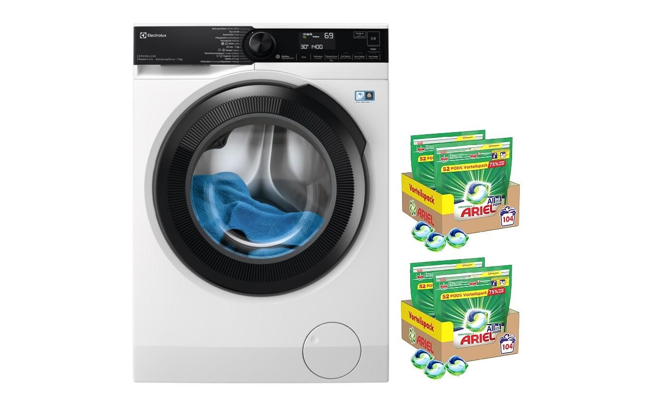 Waschmaschine WAGL2E500 Links Ariel PODS<br>Frontloader mit 9 kg Ladekapazität