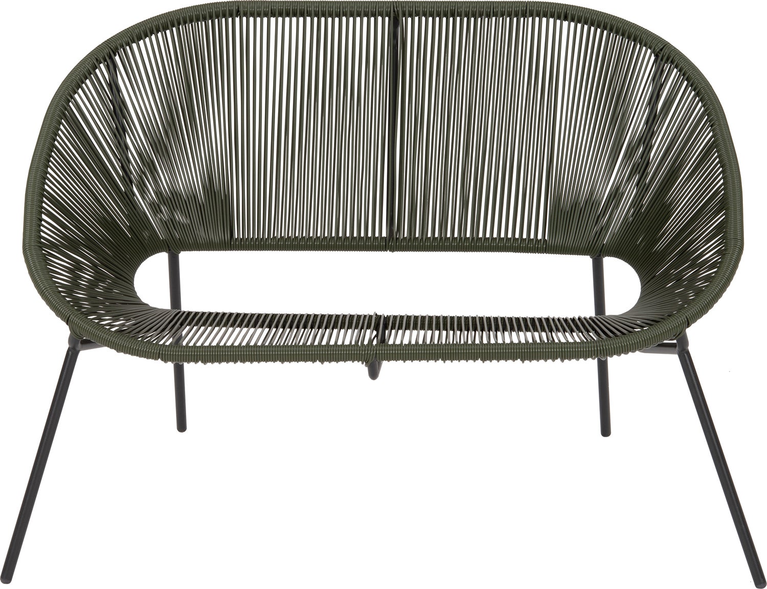 Intratuin tuinbank Tess groen 117 x 67,2 x 81,5 cm