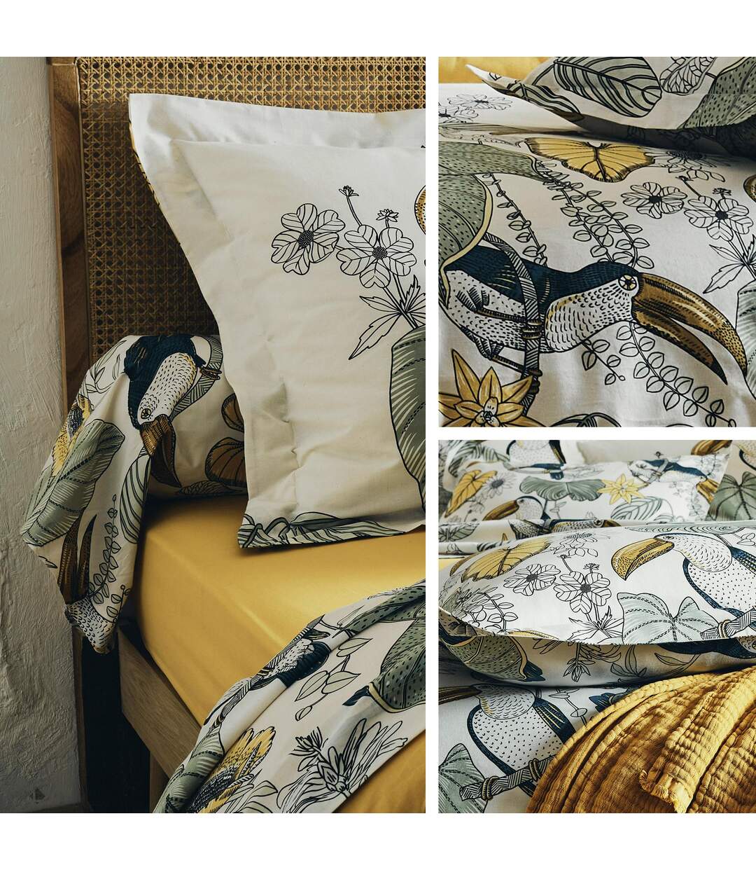 Drap plat 280x310 cm coton TOCO vert