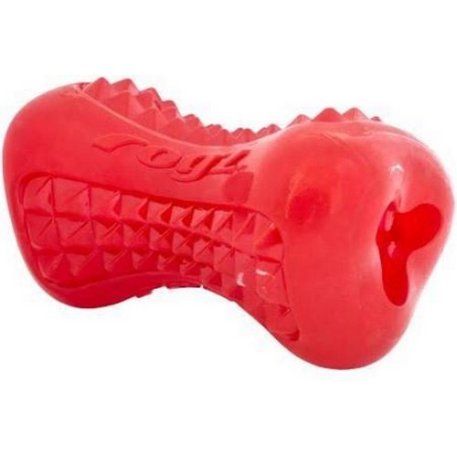 Brinquedo dispensador de petiscos Yumz para cães, vermelho