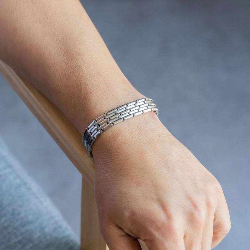 Beau Bracelet Homme Acier
