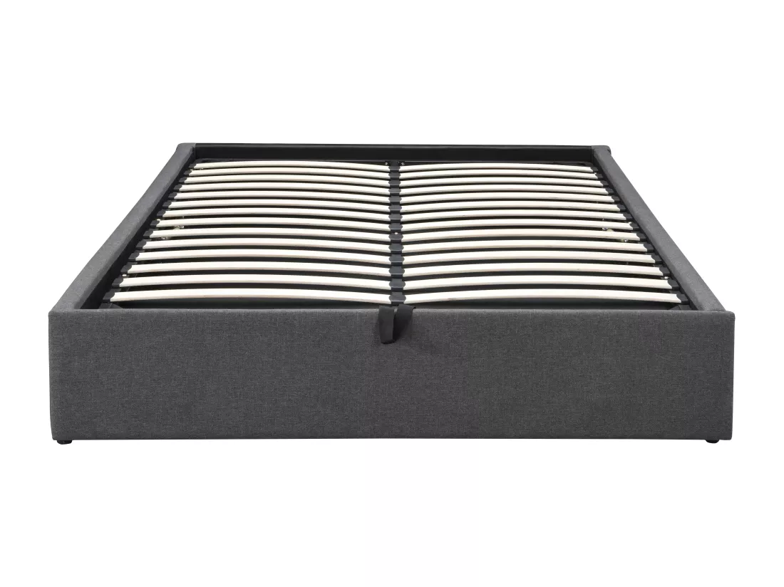 Sommier coffre et tiroir 140 x 190 cm - Gris anthracite - OSLA de YSMÉE
