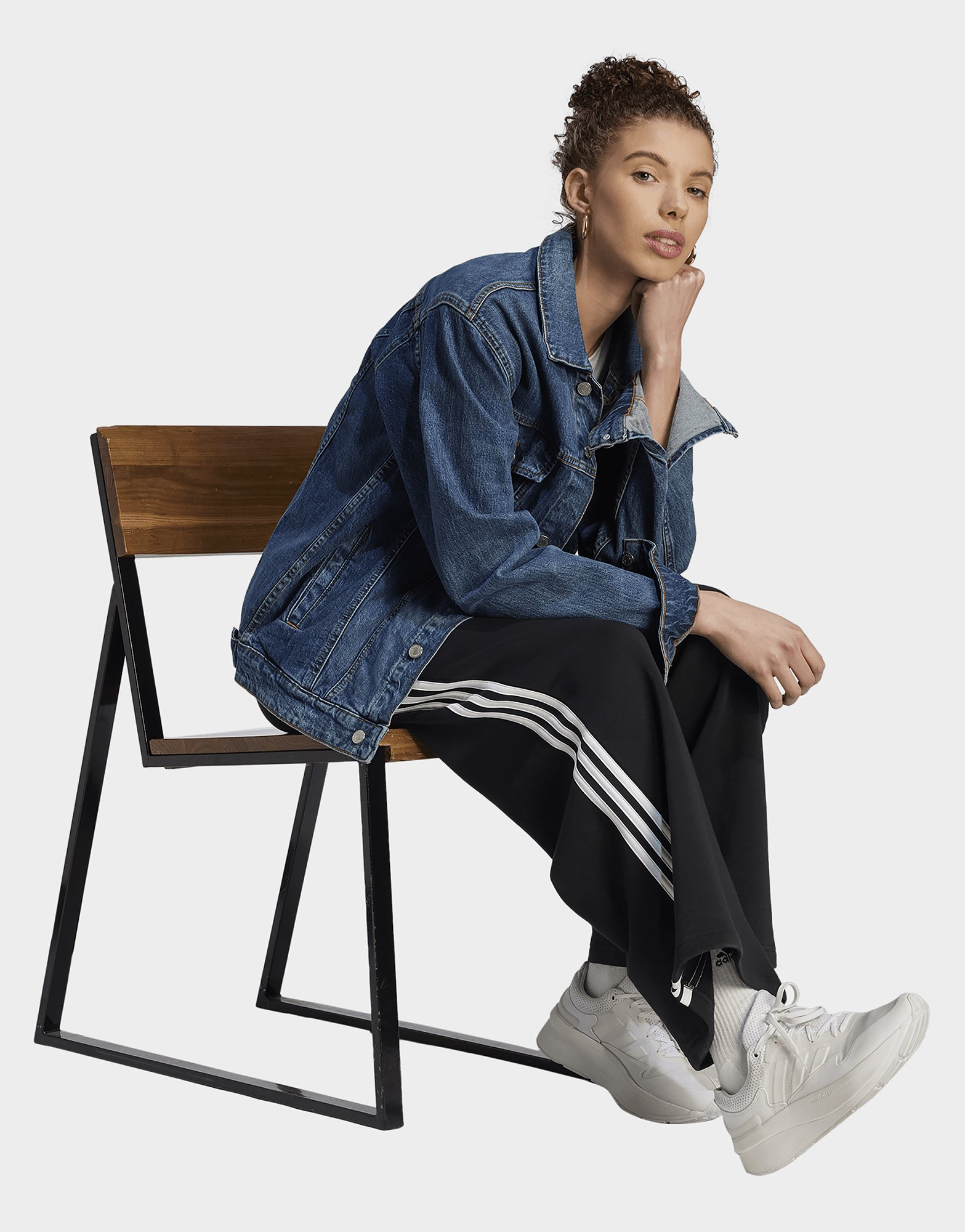 adidas Pantalon large en molleton Essentials 3-Stripes